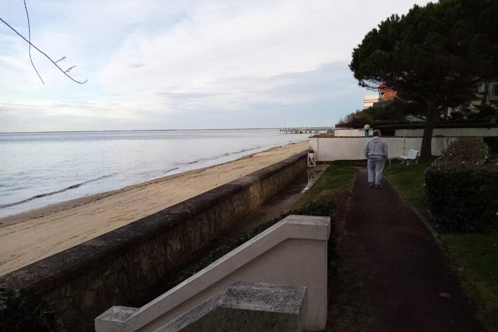 1er ligne pied dans l'eau plage option parking Arcachon Eksteriør billede